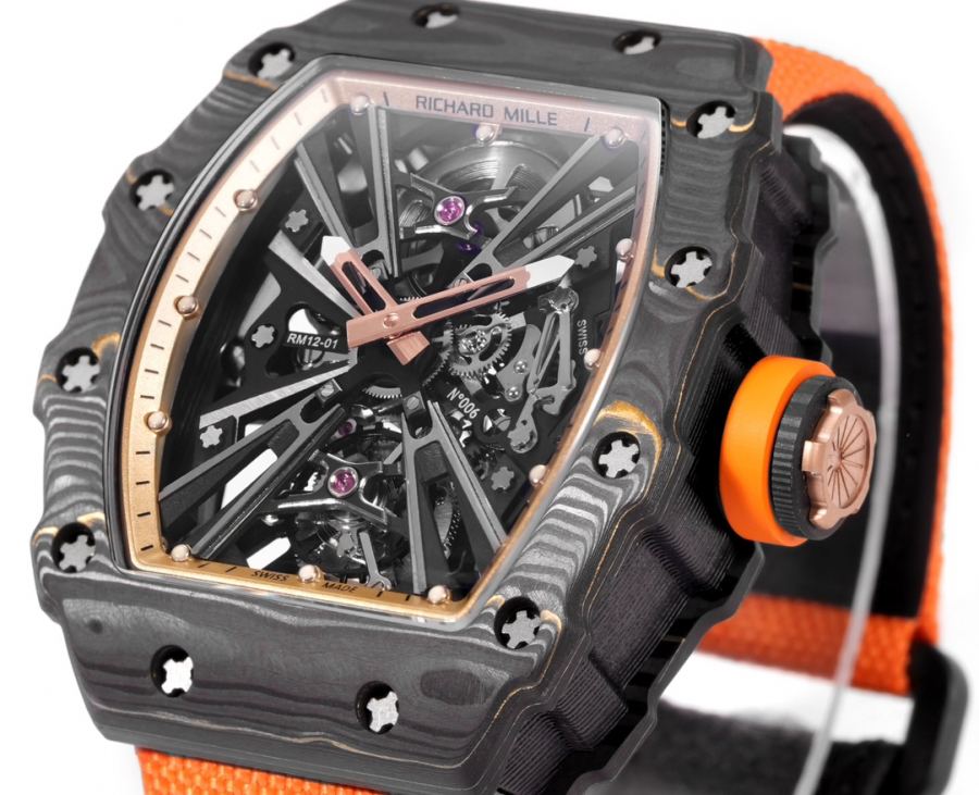 Richard Mille Watches RICHARDMILLE RM12-01 Gold Carbon TPT — AAA Quality Replica — photo 2