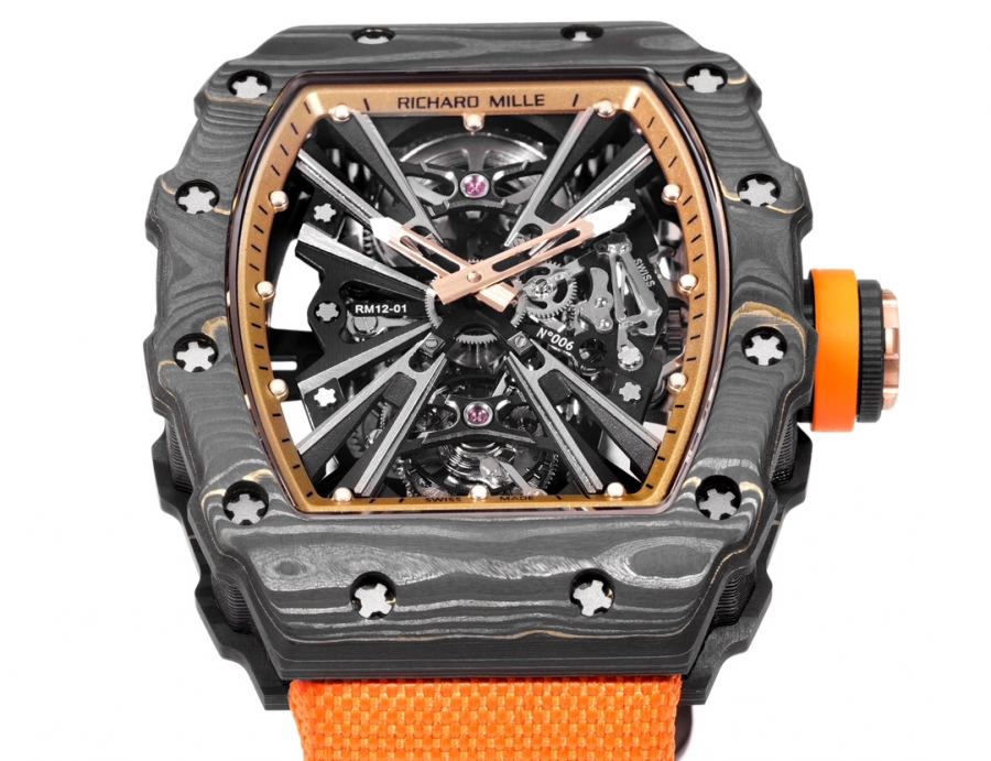 Richard Mille Watches RICHARDMILLE RM12-01 Gold Carbon TPT — AAA Quality Replica — photo 3