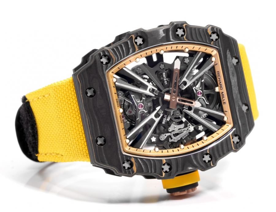 Richard Mille Watches RICHARDMILLE RM12-01 Gold Carbon TPT — 1:1 Replica For Sale — photo 5
