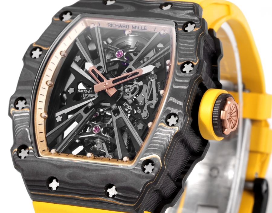 Richard Mille Watches RICHARDMILLE RM12-01 Gold Carbon TPT — Premium Replica — photo 4