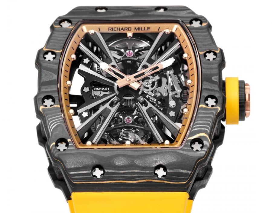 Richard Mille Watches RICHARDMILLE RM12-01 Gold Carbon TPT — Premium Replica — photo 5