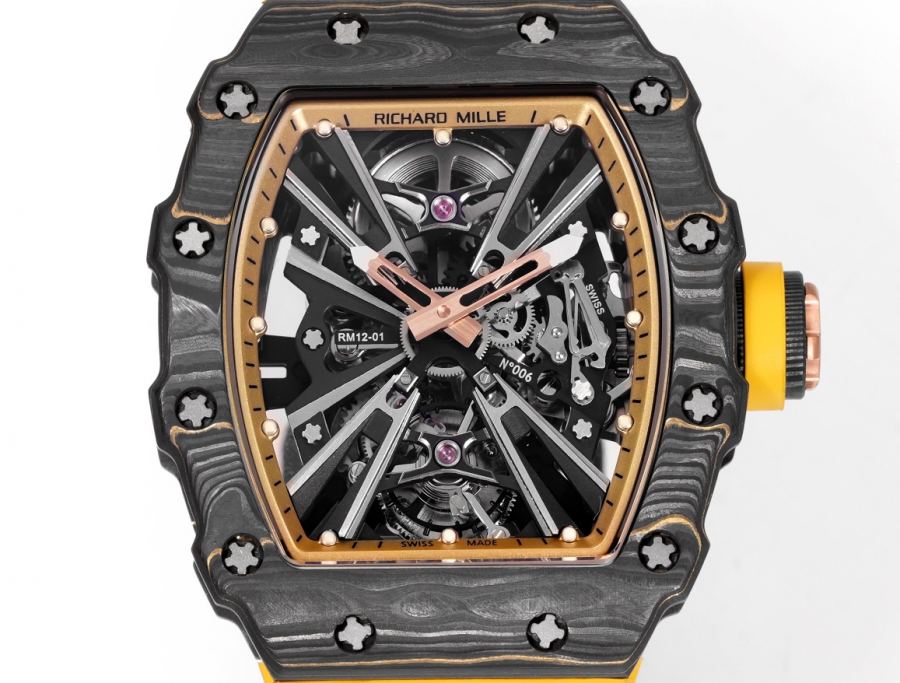 Richard Mille Watches RICHARDMILLE RM12-01 Gold Carbon TPT — Premium Replica — photo 6