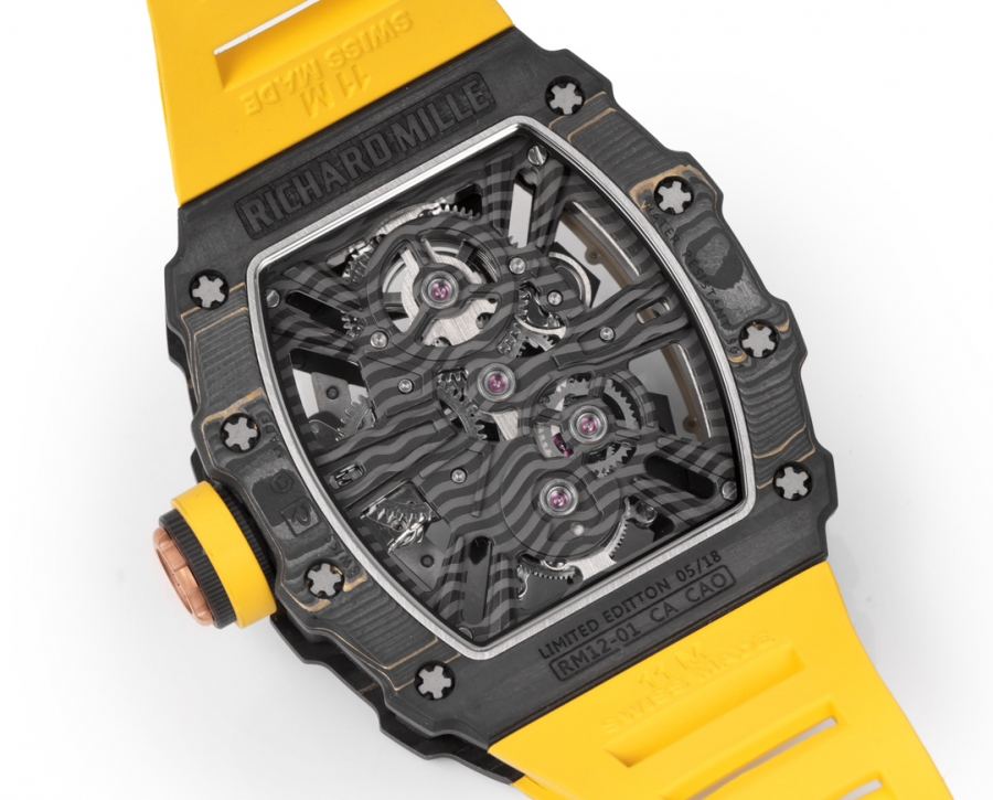 Richard Mille Watches RICHARDMILLE RM12-01 Gold Carbon TPT — Premium Replica — photo 7