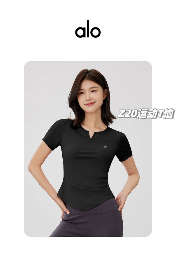 Alo T-shirt alo yoga 2025 Women's T — 1:1 Replica — photo 4