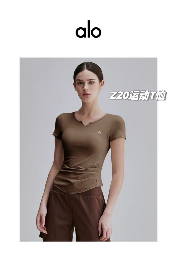 Alo T-shirt alo yoga 2025 Women's T — 1:1 Replica — photo 3
