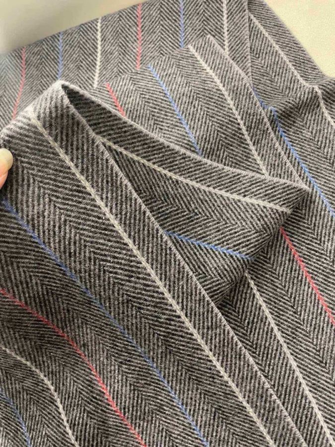 Armani scarf The latest striped and color-blocked men's lamb wool scarf from Armani's overseas counters — Premium Replica — photo 7