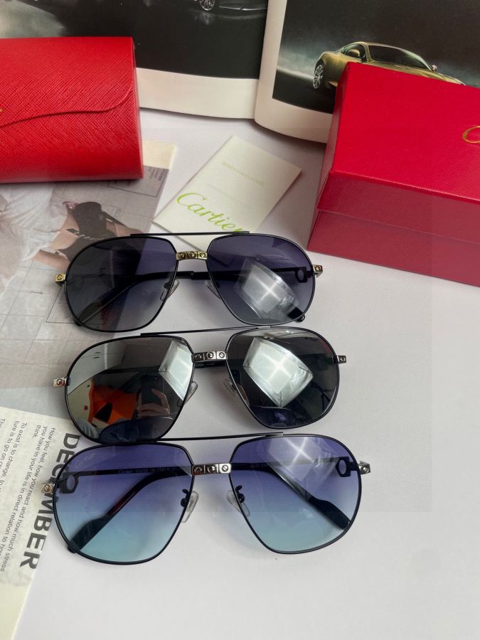 Cartier sunglasses Cartier Men's Women's logo 9832 — Premium Replica