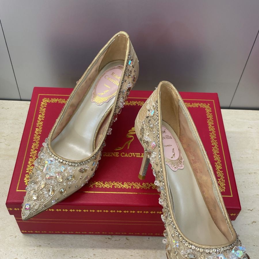 Rene Caovilla women's shoes Rene Caovilia RC logo — 1:1 Replica For Sale — photo 4