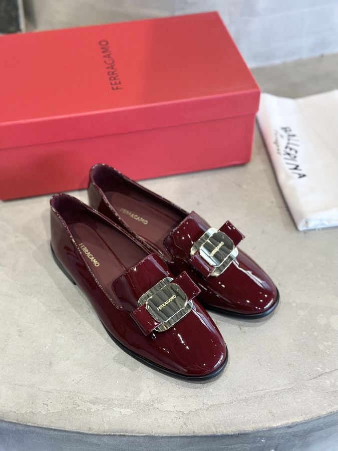 Ferragamo women's shoes Zhang Junning's same style loafers — AAA Quality Replica — photo 6