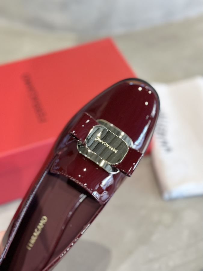 Ferragamo women's shoes Zhang Junning's same style loafers — AAA Quality Replica — photo 8