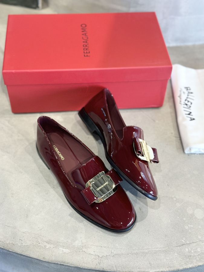 Ferragamo women's shoes Zhang Junning's same style loafers — AAA Quality Replica — photo 7