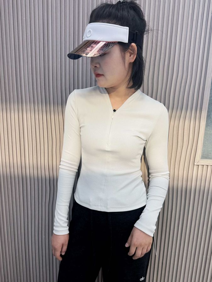 Alo Long sleeve Alo women's pit zipper shirt, slim fit, outdoor casual sports top — 1:1 Replica — photo 2