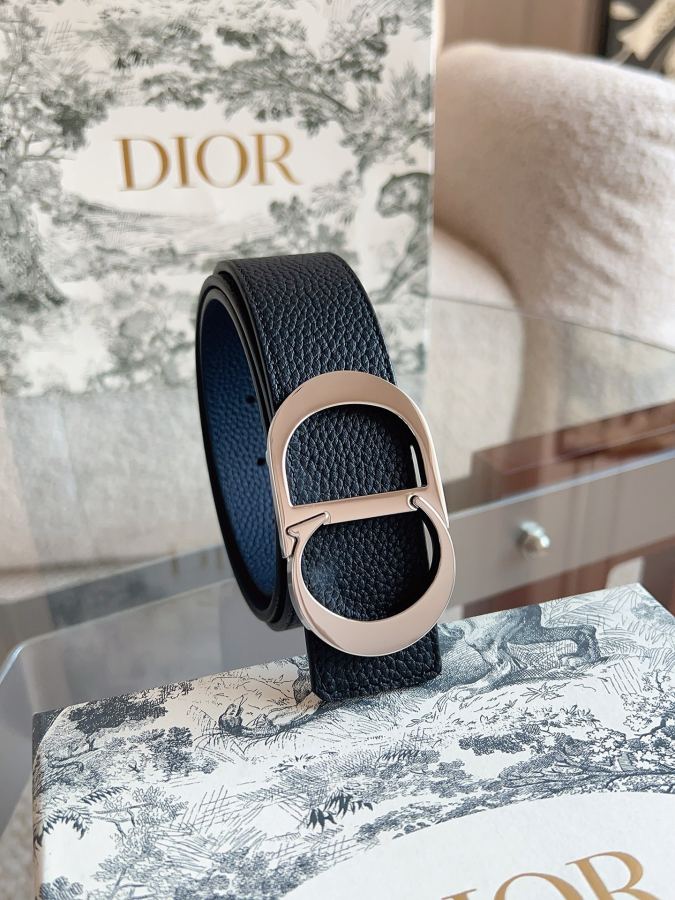 Dior belt men's casual belt series. The simple metal "CD" logo expresses fashionable style; it is — AAA Quality Replica — photo 6