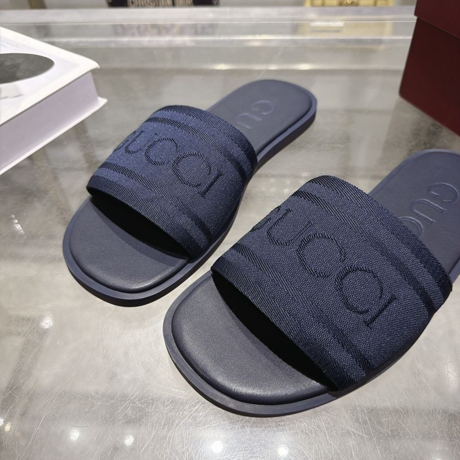 Gucci women's shoes Synchronized and unique jacquard large logo men’s slippers. — Premium Replica — photo 7