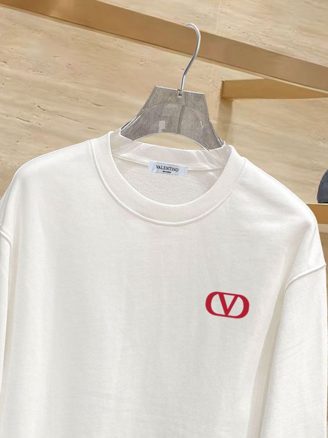 Valentino men New letter printing double-layer heavy-duty letter pattern T-shirts or sweatshirts, — 1:1 Replica For Sale — photo 5