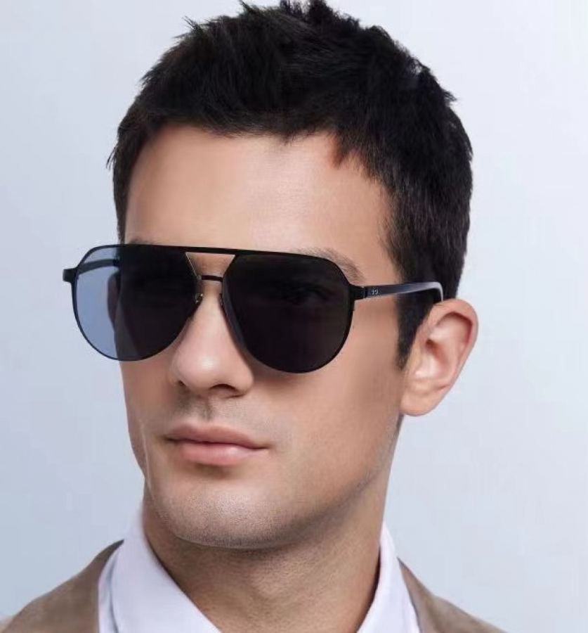 LV glasses LV men's colorful aviator polarized sunglasses Material: HD nylon thickened card slot — 1:1 Replica