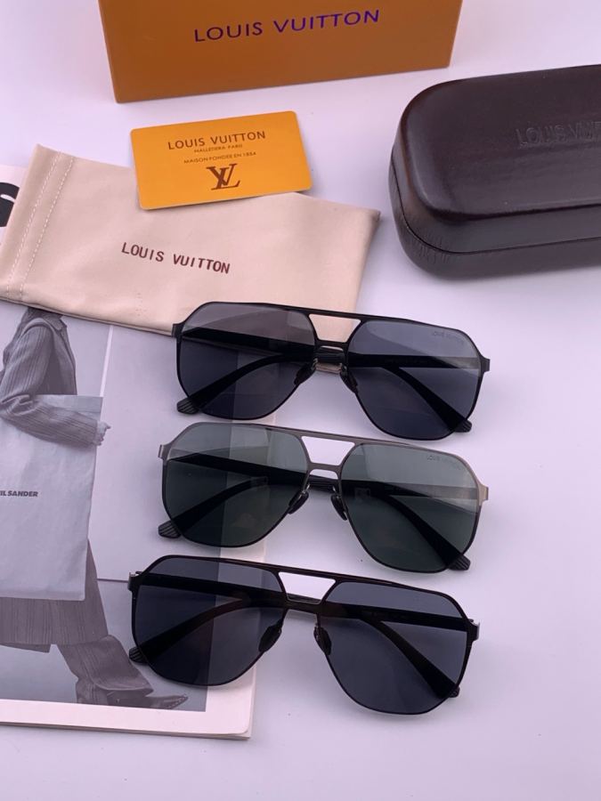 LV glasses LV men's colorful aviator polarized sunglasses Material: HD nylon thickened card slot — 1:1 Replica — photo 9