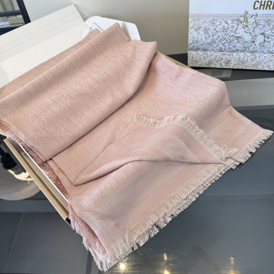dior glasses Dior classic square scarf, rouge pink, soft and light texture, elegant jacquard, versatile — Premium Replica — photo 5
