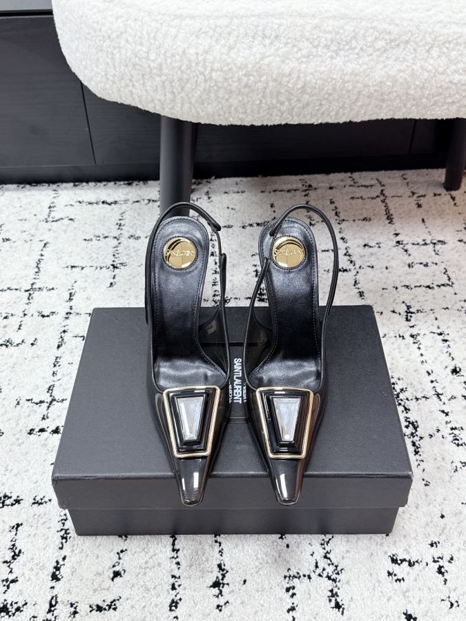 YSL women's shoes Saint Laurent 26/New pvc — Premium Replica