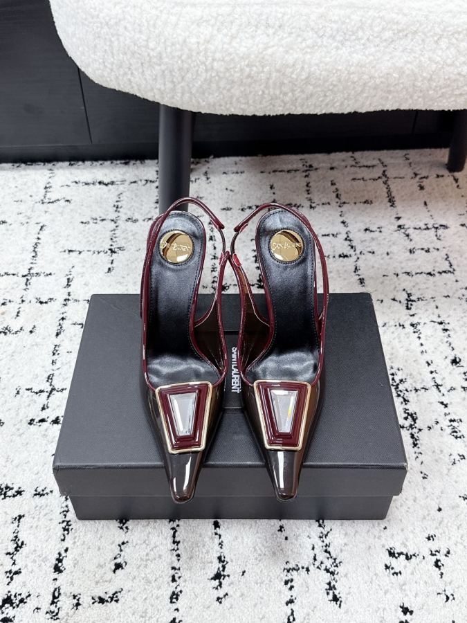 YSL women's shoes Saint Laurent 26/New pvc — Premium Replica