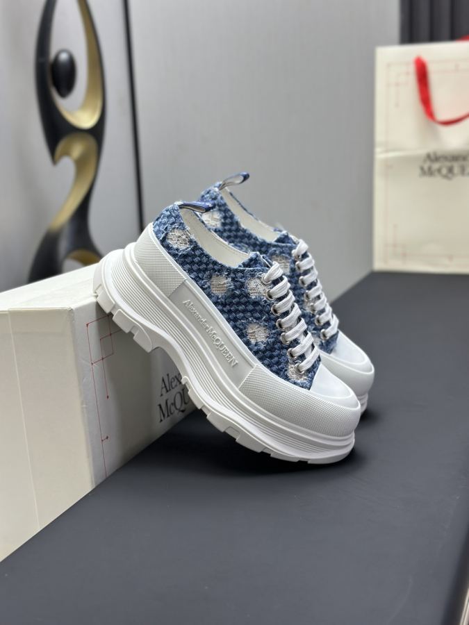 Alexander Mc Queen Women's Shoes Factory ¥ ( Top version produced in Dongguan ) (Black khaki tail) — 1:1 Replica — photo 4