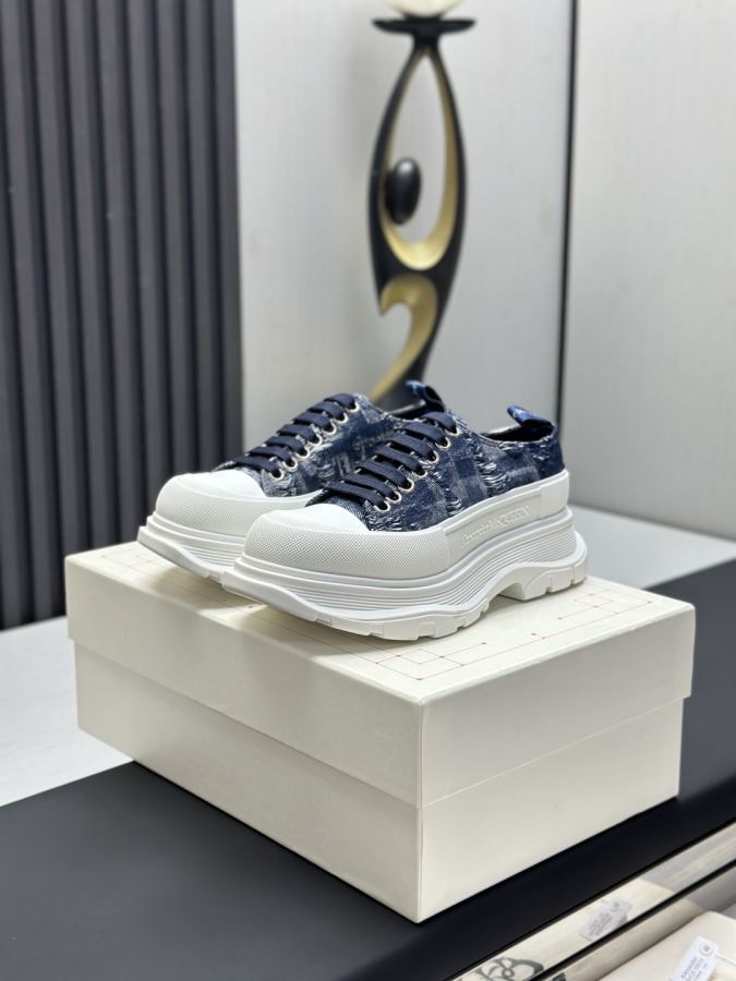 Alexander Mc Queen Women's Shoes Factory ¥ ( Top version produced in Dongguan ) (Black khaki tail) — 1:1 Replica For Sale
