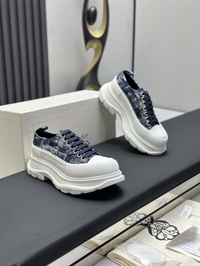 Alexander Mc Queen Women's Shoes Factory ¥ ( Top version produced in Dongguan ) (Black khaki tail) — 1:1 Replica For Sale — photo 3