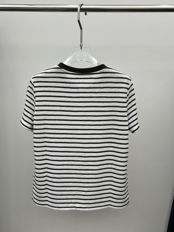 YSL Women spring and summer new ysl striped T — Premium Replica — photo 5