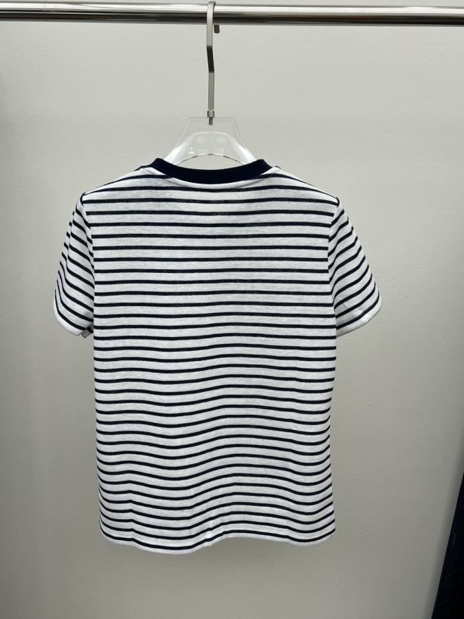 YSL Women spring and summer new ysl striped T — Premium Replica — photo 6