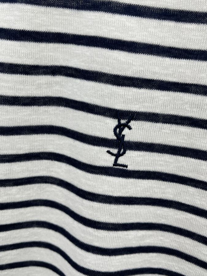 YSL Women spring and summer new ysl striped T — Premium Replica — photo 8
