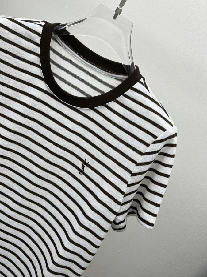YSL Women spring and summer new ysl striped T — Premium Replica — photo 4