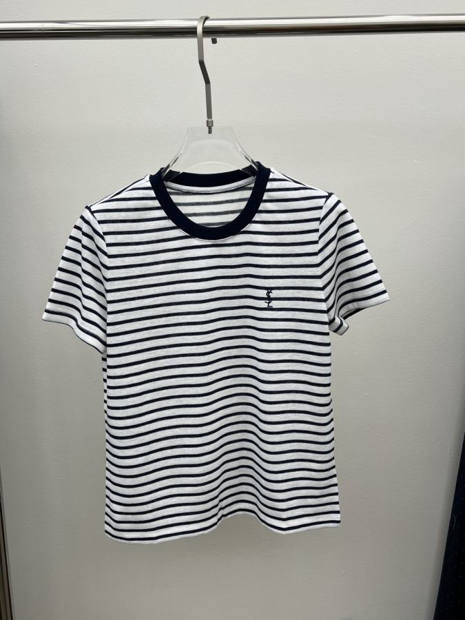 YSL Women spring and summer new ysl striped T — Premium Replica — photo 9