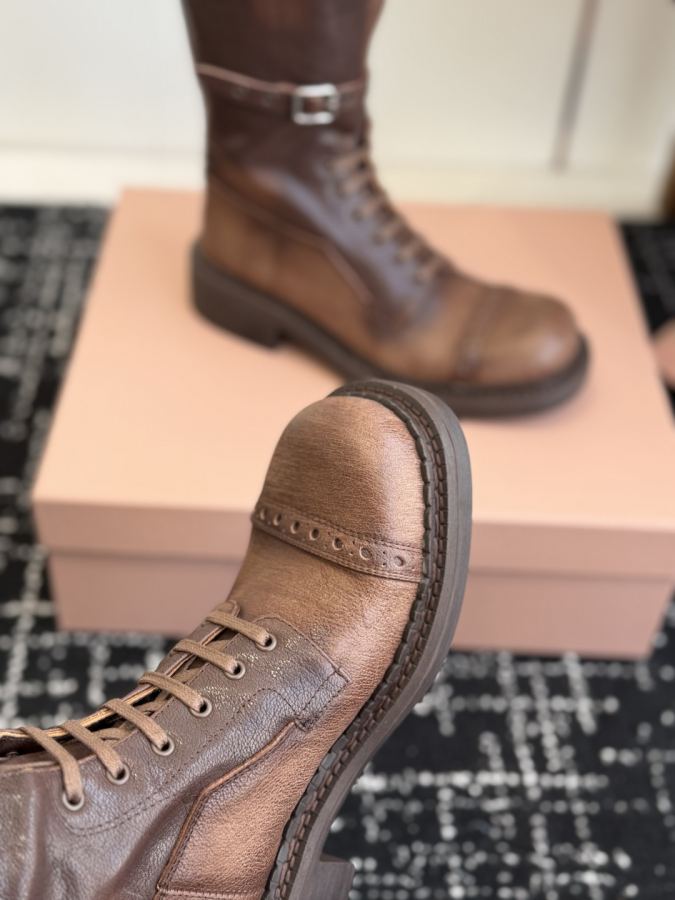 Miumiu women's shoes Dongguan purchasing agent short high boots 590 — 1:1 Replica — photo 8