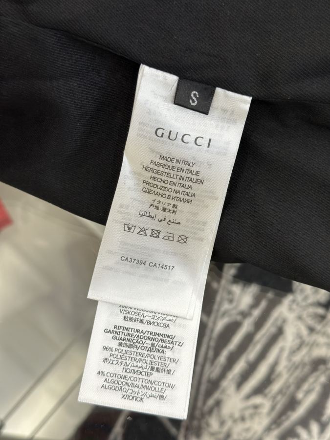 Gucci men GUCCI red and green webbing genuine leather motorcycle jacket — AAA Quality Replica — photo 10