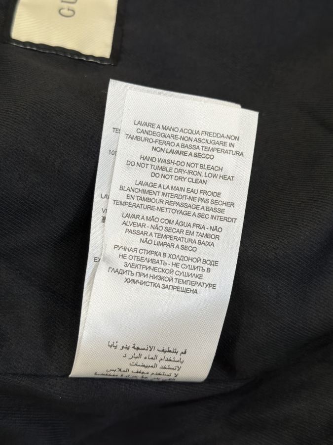 Gucci men GUCCI red and green webbing genuine leather motorcycle jacket — 1:1 Replica For Sale — photo 12