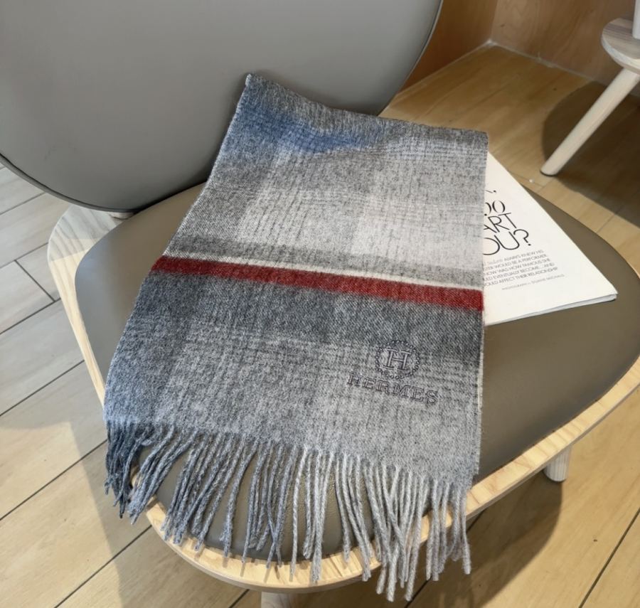 Sciarpa Hermes 2025 Hermes H 】 H logo 30x 180cm — photo 8