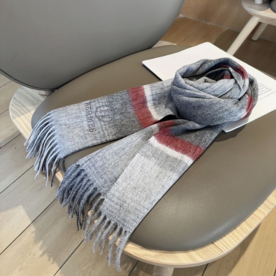 Sciarpa Hermes 2025 Hermes H 】 H logo 30x 180cm — photo 12