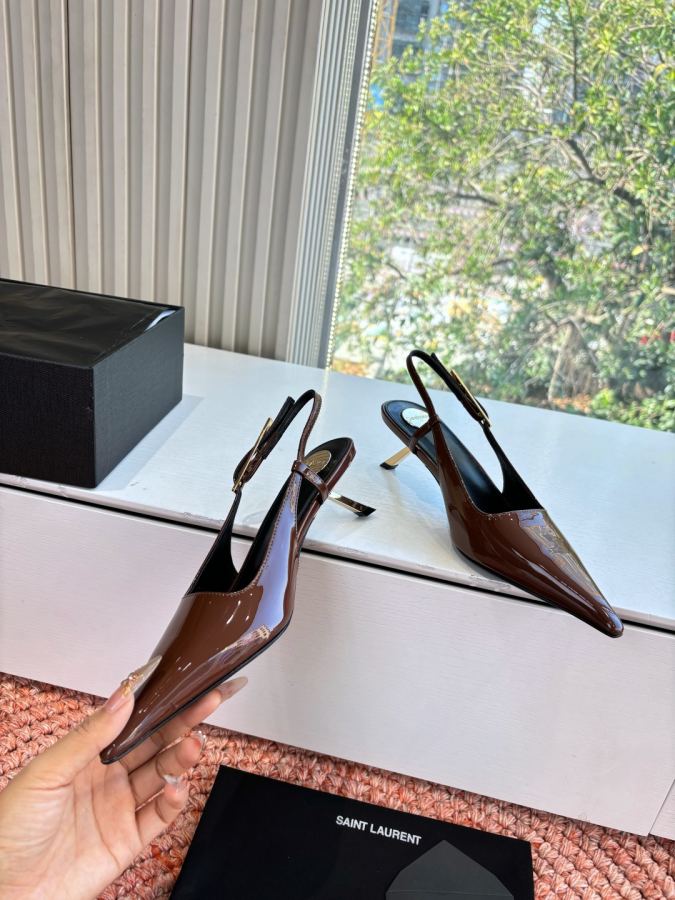 YSL women's shoes G988 Saint Laurent | Saint Laurent YSL Saint Laurent Rose SLP ysl — 1:1 Replica — photo 5
