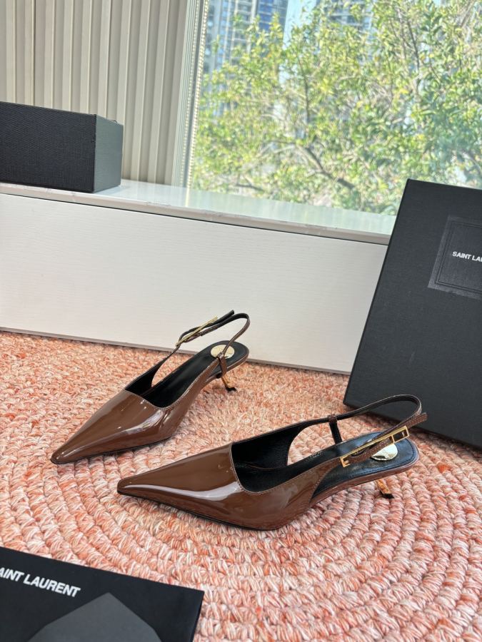 YSL women's shoes G988 Saint Laurent | Saint Laurent YSL Saint Laurent Rose SLP ysl — 1:1 Replica — photo 2