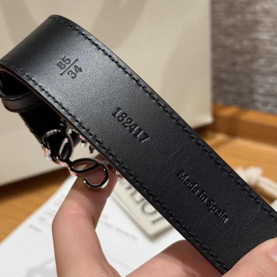Loewe Bælte Loewe Anagram bælte i glat kalveskind — photo 9