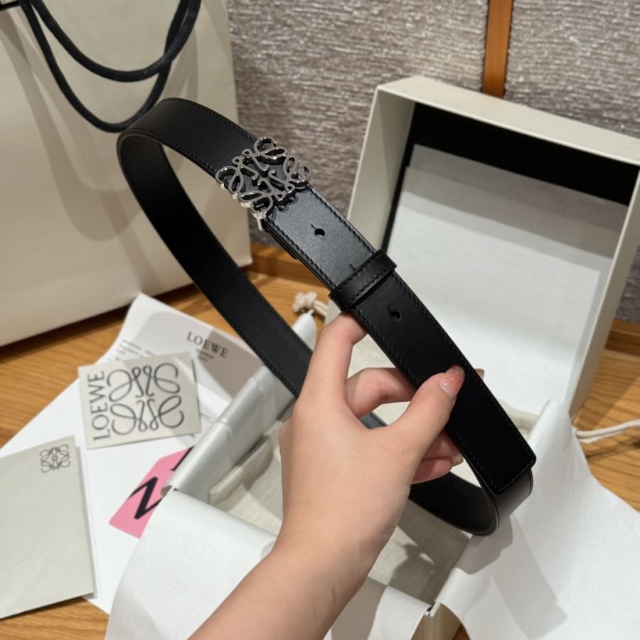 Loewe Bælte Loewe Anagram bælte i glat kalveskind — photo 4
