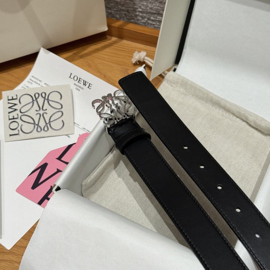Loewe Bælte Loewe Anagram bælte i glat kalveskind — photo 6