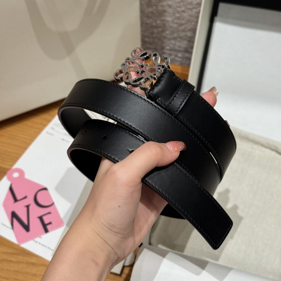 Loewe Bælte Loewe Anagram bælte i glat kalveskind — photo 3