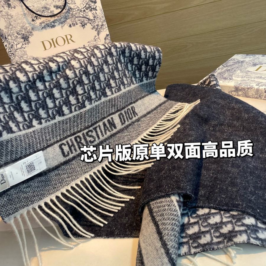 Dior scarf Dior Oblique “CHRISTIAN DIOR” Oblique “CHRISTIAN — Premium Replica — photo 5
