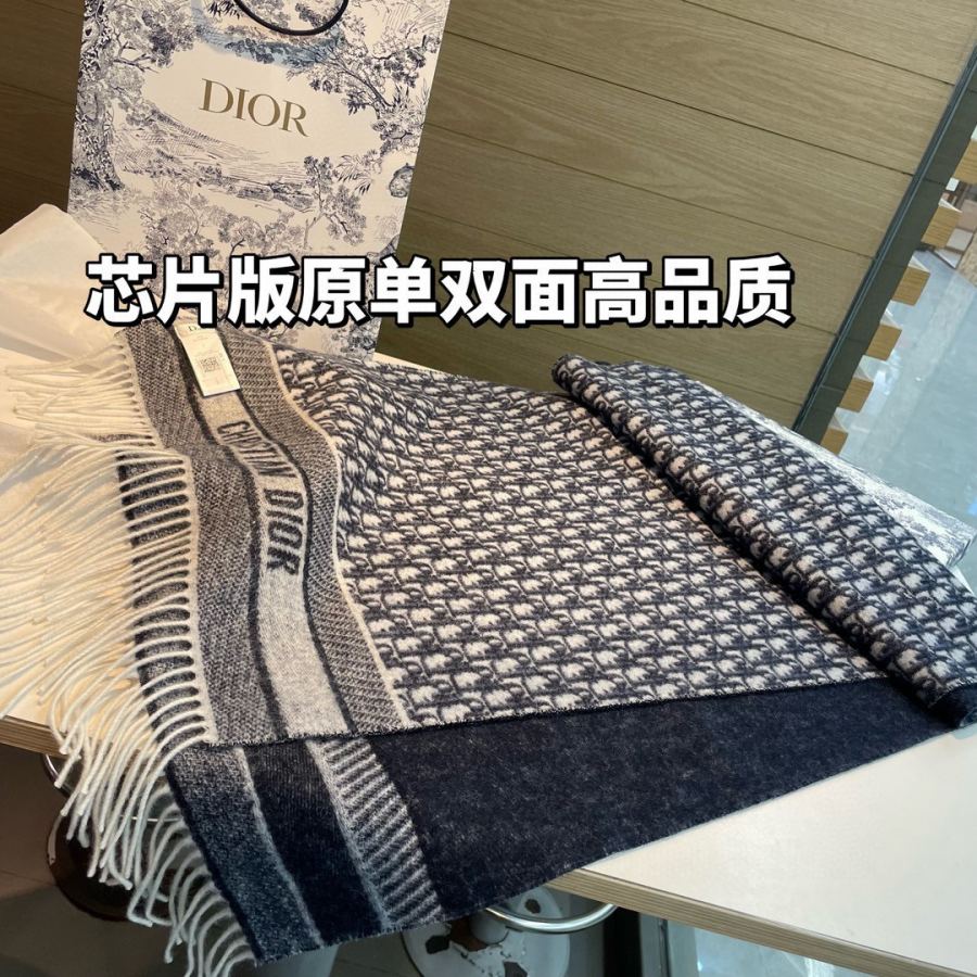 Dior scarf Dior Oblique “CHRISTIAN DIOR” Oblique “CHRISTIAN — Premium Replica — photo 4