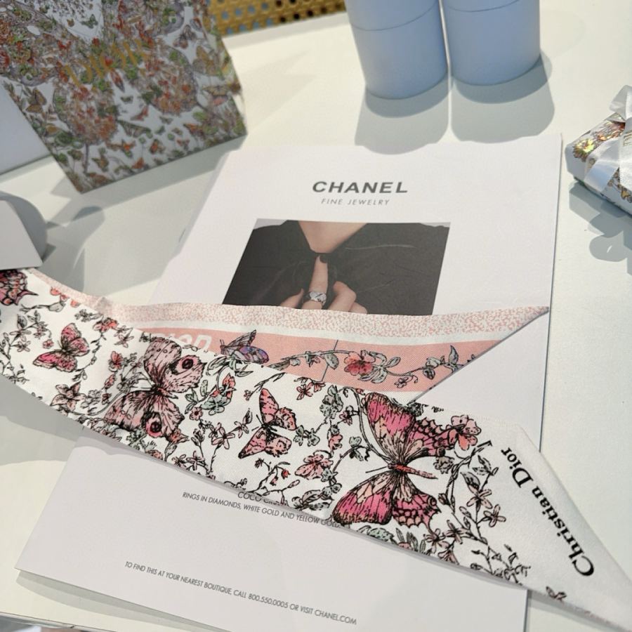 Dior scarf Mitzah Pietro Ruffo Papillon Christian Dior — 1:1 Replica — photo 9