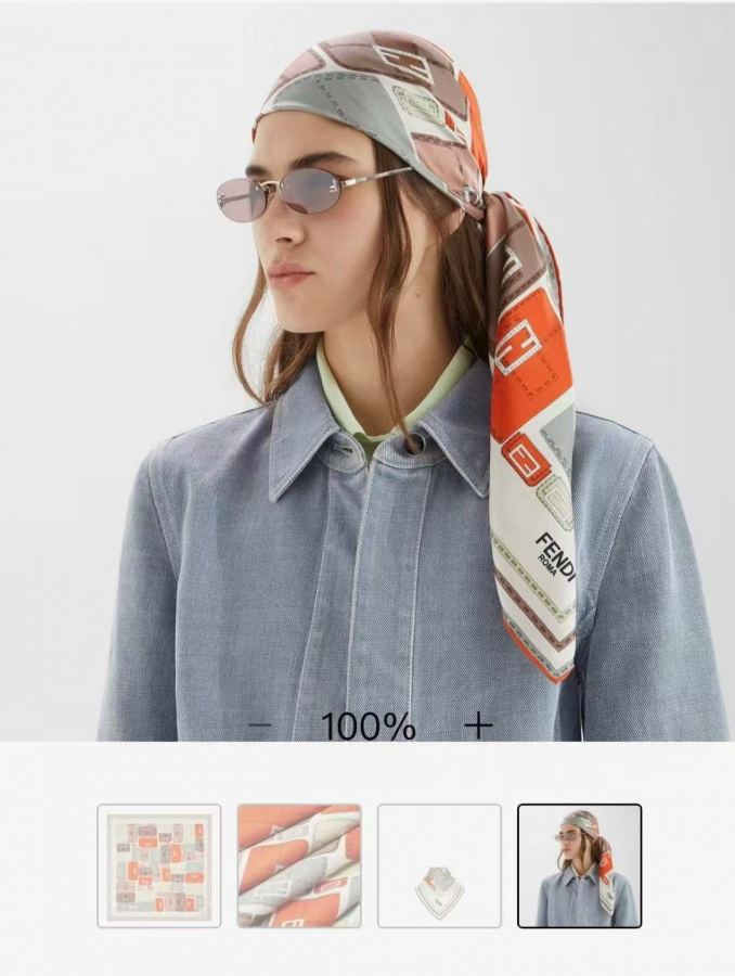 fendi glasses FENDI 2026 F Baguette Factory 90x90 — 1:1 Replica