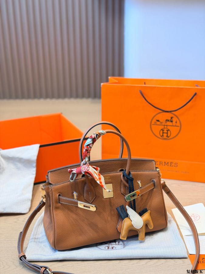 Hermes bag Hermès Birkin 30 | ​​ Togo￼ Twilly￼ Rodeo Charm￼ — 1:1 Replica For Sale — photo 3