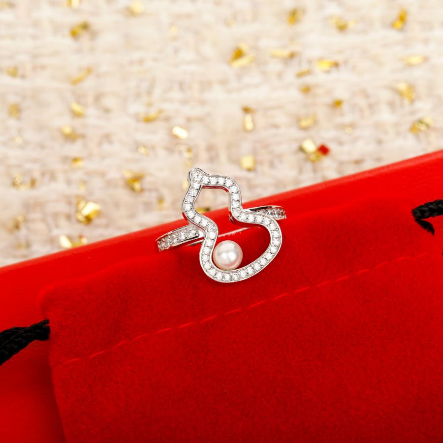 Qeelin Jewelry Pearl gourd ring, 18 K real gold and real diamond version can be customized, only — 1:1 Replica — photo 5