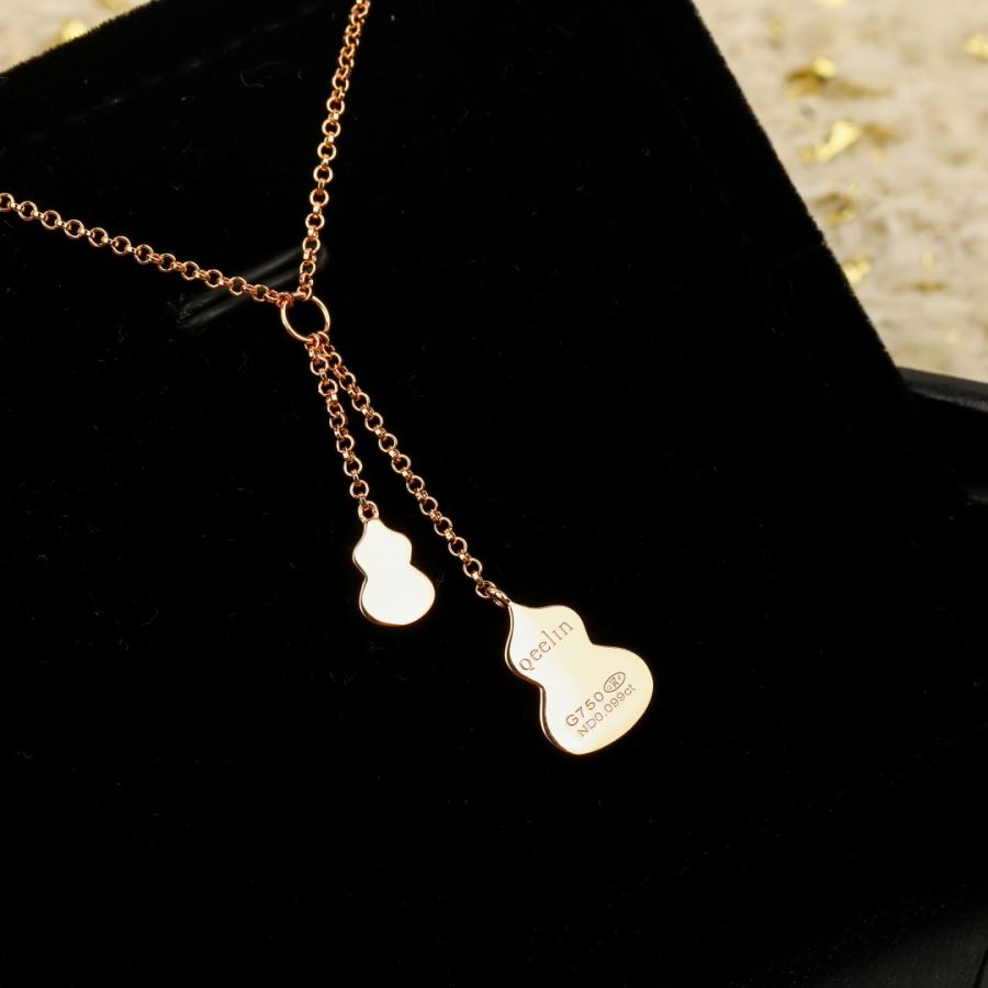 Qeelin Jewelry Double gourd small necklace ZP 800+ Can be customized with real gold and diamond — AAA Quality Replica — photo 6
